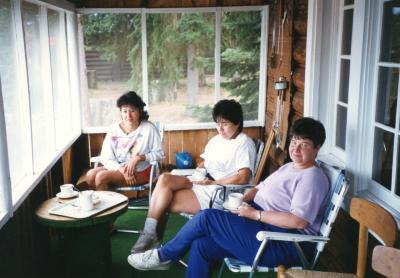 Staff at Takla Lodge, 1992