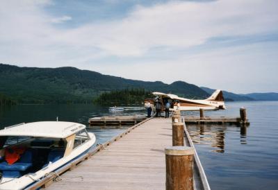 Staff at Takla Lodge, 1992