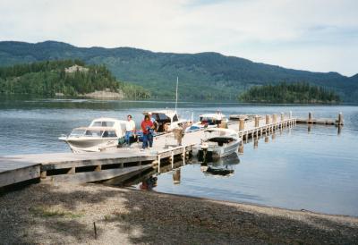 Staff at Takla Lodge, 1992