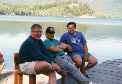 Staff at Takla Lodge, 1992