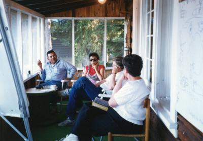 Staff at Takla Lodge, 1992