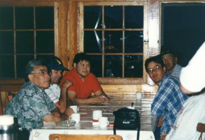 Staff at Takla Lodge, 1992