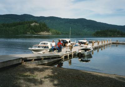 Staff at Takla Lodge, 1992