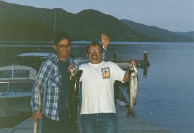 Staff at Takla Lodge, 1992