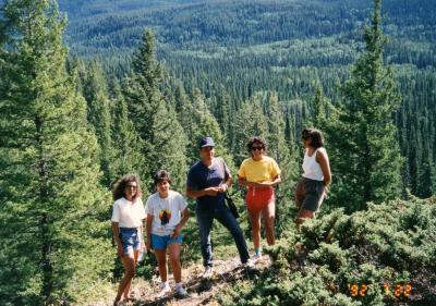 Staff at Takla Lodge, 1992