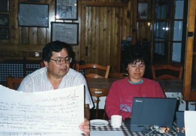 Staff at Takla Lodge, 1992