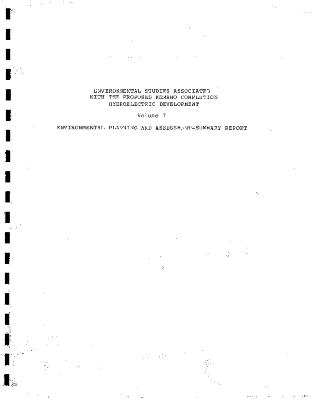 CSTC Environmental Studies Associated With The Proposed Kemano Completion Hydroelextric Development Volume I Environmental Planning And Assesment-Summary Report